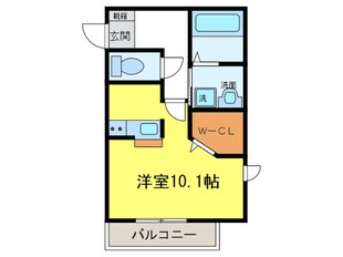 クレ－ル高畑の物件間取画像